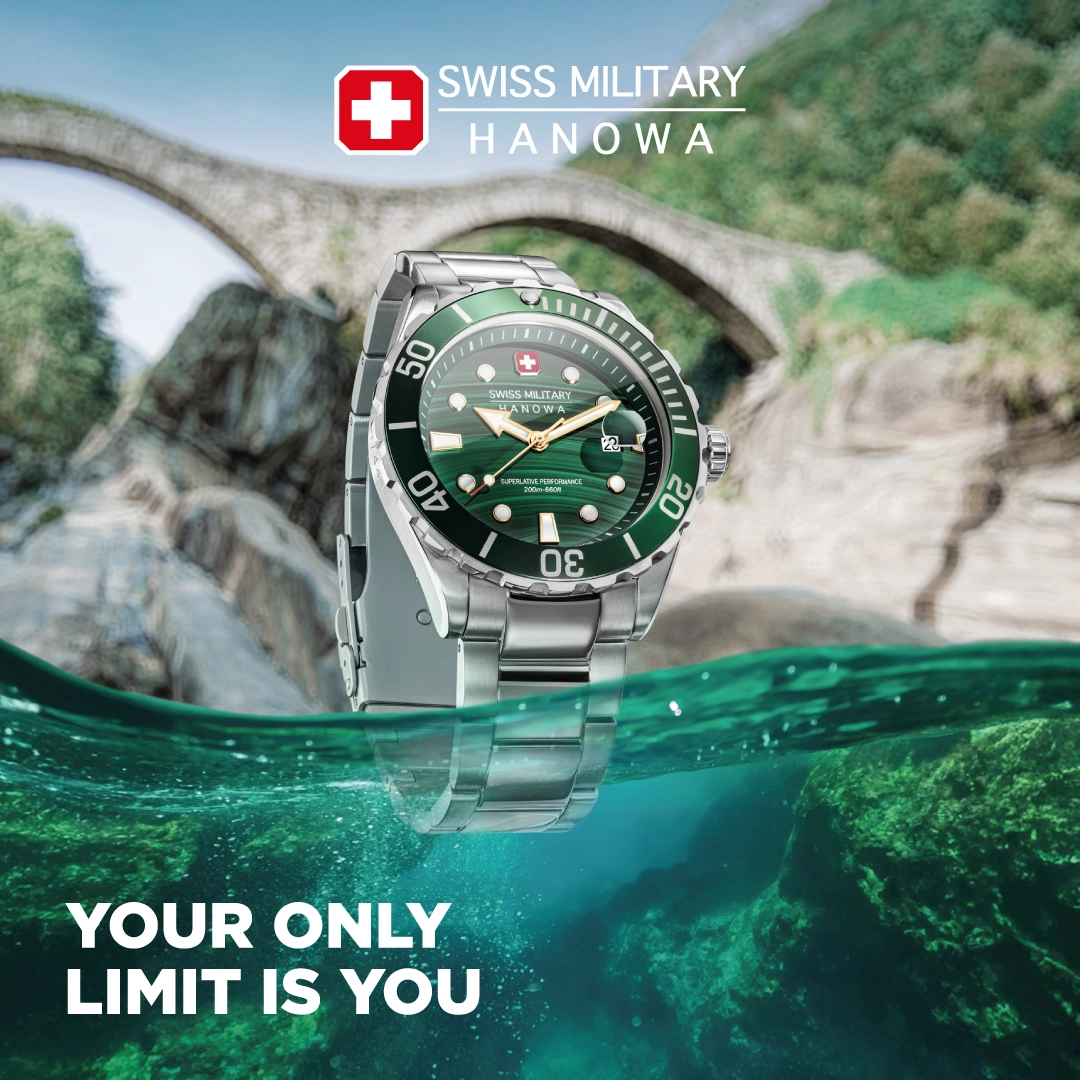 Дайверские лимитированные часы от Swiss Military Hanowa.