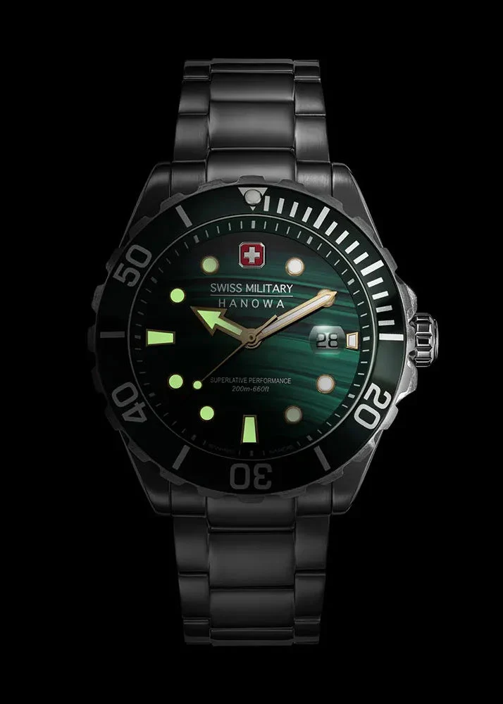 Дайверские лимитированные часы от Swiss Military Hanowa.